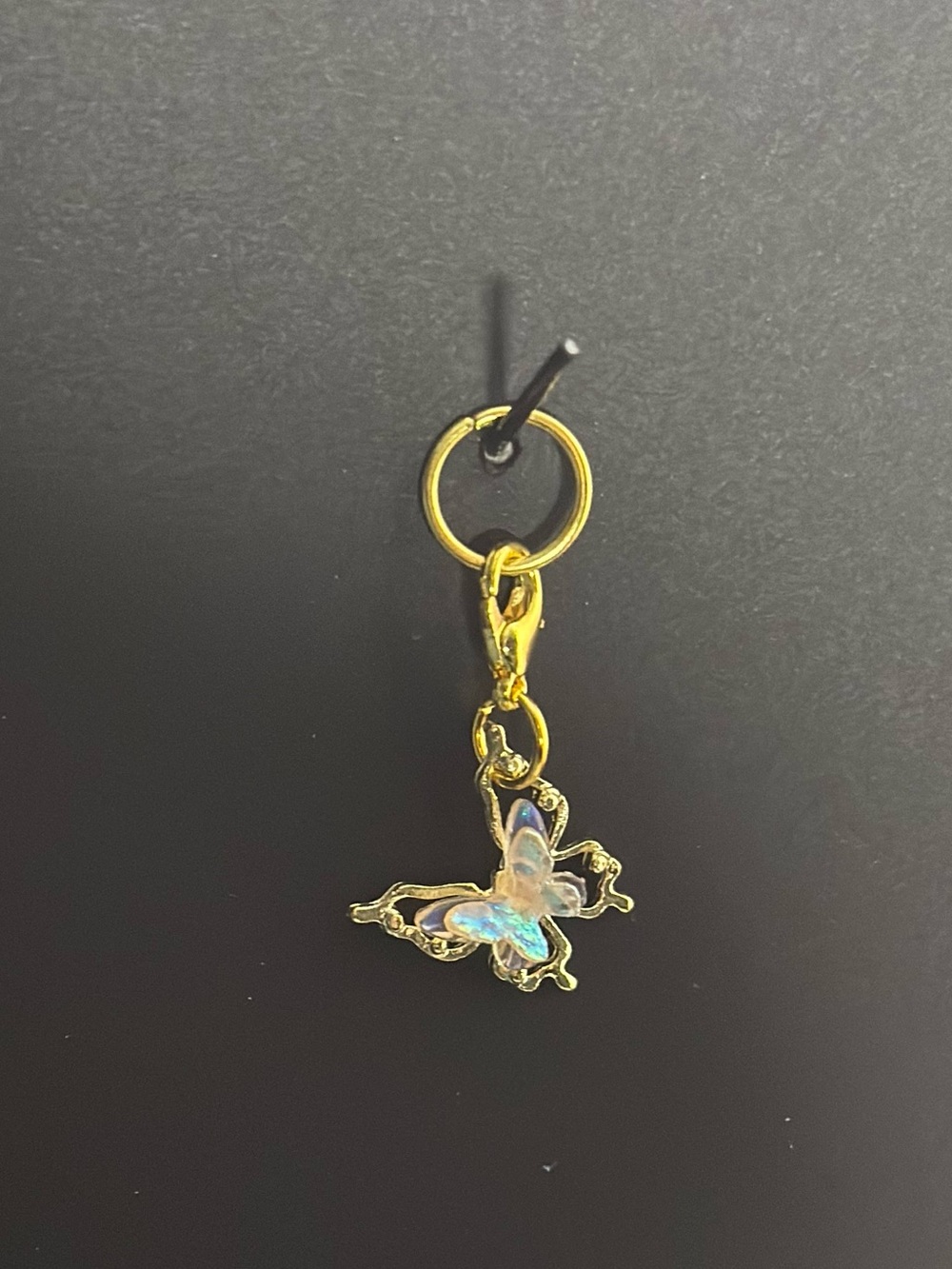 Lip Gloss Charm - Iridescent butterfly accessory charm NWT
3/$15